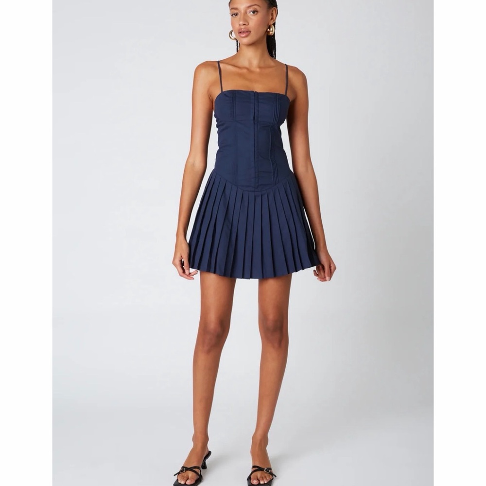NIA Rosemary Mini Dress in Navy